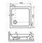 Поддон для душа RGW Style KV 100x100 16180100-11 - 1