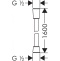 28276340 HG Isiflex'B 160 см шланг для душа - 1