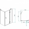 Душевой уголок RGW Passage PA-77B R 100x90 профиль черный стекло прозрачное 41087709-084R - 2