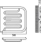 Водяной полотенцесушитель Terminus Фокстрот Лиана 500x500 Хром 4620768880971 - 4
