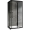 Душевой уголок ABBER Schwarzer Diamant 100х100 профиль черный  AG02100BH-S100B - 0
