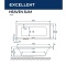 Ванна акриловая Excellent Heaven Slim Soft 170х75 с гидромассажем белый - бронза WAEX.HEV17S.SOFT.BR - 7