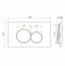Кнопка смыва Point Виктория хром матовый PN44061SC - 2