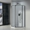 Душевой уголок Black&White Stellar Wind 90х90 черный стекло прозрачное 815900 - 1