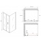 Душевой уголок Abber Sonnenstrand 120x75 профиль черный стекло прозрачное AG07120B-S75B - 4
