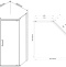 Душевой уголок Vincea Stresa VSP-1S900CL 90x90, профиль хром, стекло прозрачное - 8