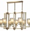 Люстра на штанге LUMINA DECO Manhattan LDP 8012-8 PR F.GD - 1