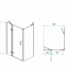 Душевой уголок RGW Passage PA-77B L 90x90 профиль черный стекло прозрачное 41087799-084L - 2