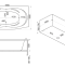 Акриловая ванна Bas Фиеста 194x100.5 см с г/м ВГ00307 - 1