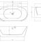 Акриловая ванна Abber 150x80, универсальная  AB9296-1.5 - 3