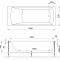 Ванна акриловая Royal Bath Vienna Standart 160x70 с гидромассажем белый RB953202ST - 1