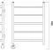 Полотенцесушитель электрический Domoterm Калипсо П5 50x50, античная бронза, L Калипсо П5 500x500 АБР EL - 2