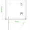 Душевой уголок Royal Bath HV 90х90 профиль хром стекло рифленое  RB9090HV-C-CH-P - 3