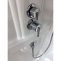Душевая кабина Royal Bath BP 100х80 L профиль хром стекло матовое с гидромассажем RB8100BP2-M-CH-L - 3