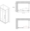 Душевой уголок Abber Schwarzer Diamant 140x60 профиль хром стекло прозрачное AG30140H-S60 - 4
