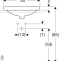 500.720.01.2 VariForm Раковина встраиваемая в столешницу овальной формы, 55х45 см, с отв. под смеситель, с отв. перелива - 1