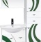 Тумба для комплекта Misty Каролина 60 3 ящика L зеленое стекло П-Крл01060-2853ЯЛ - 2