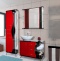 Шкаф-пенал Bellezza Рио 50 L красный с черным 4623606022212 - 4