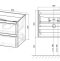 Тумба под раковину Vincea Vico 60 серая VMC-2V600BT - 2