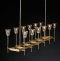 Люстра на штанге Imperiumloft Rh Torche De Verre Linear Chandelier 12 40.1548 - 0