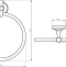 Полотенцедержатель Migliore Fortuna 27687 бронза - 1