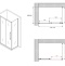 Душевой уголок Abber Schwarzer Diamant 100x60 профиль хром стекло прозрачное AG30100H-S60 - 4