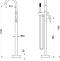 Смеситель для ванны с душем STWORKI Эстерсунд ES-06b напольный - 8