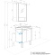 Тумба с раковиной Aquaton Сканди Doors 55 белый - светлое дерево 1A2788K0SDB20 - 11