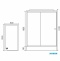 Душевая кабина Royal Bath 120x80 L стекло матовое задняя стенка белая с гидромассажем RB8120HP7-WC-CH-L - 5