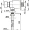 Смывное устройство для писсуаров AlcaPlast кнопочный вентиль ATS001 - 1