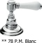 Nicolazzi 1449BZ78 Смеситель на 3 отв для ванны с душем *PETIT M.BLANC* - 2