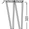 EB2569-BL Ножки для мебели, 32 см, черный (замена BLV) - 1