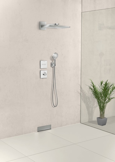 Шланговое подключение Hansgrohe Fixfit Porter Square 26486000 держатель для душа - 2