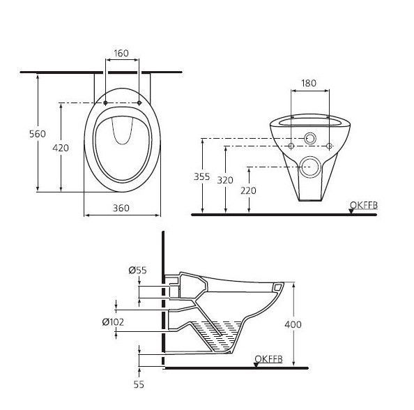 Подвесной унитаз Ideal Standard Avance  W707401 - 1