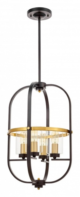 Люстра на штанге LUMINA DECO Monterey LDP 1141-4 BK+MD - 0