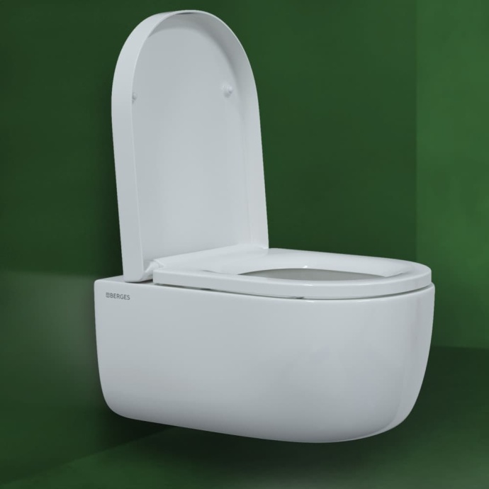 Унитаз подвесной Berges Wasserhaus Ego XL Rimless с микролифтом 082124 - 4
