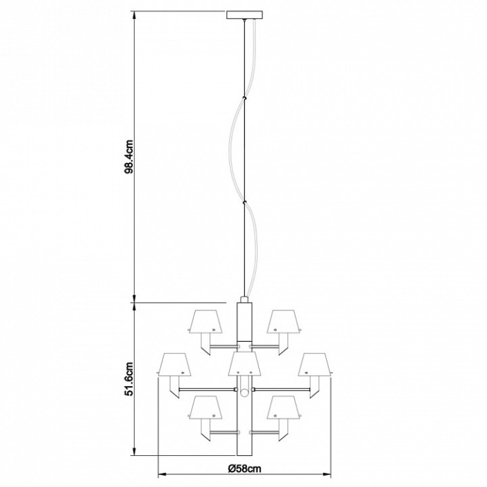 Подвесная люстра Divinare Albero 1680/02 LM-12 - 3