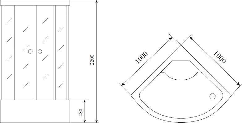 Душевая кабина Timo Standart T-1100 - 9