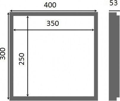 Люк настенный Люкер AL-KR 30x40 - 7