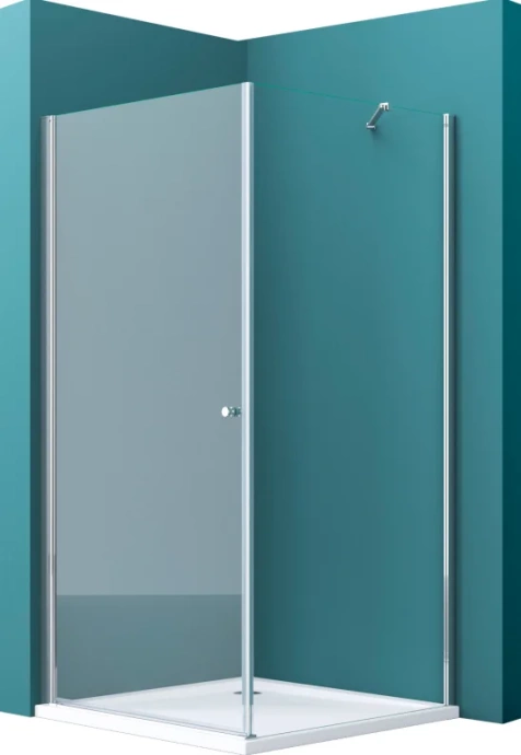 Боковая стенка BelBagno 40х195 профиль хром стекло прозрачное AEK-40-FIX-C-Cr - 1