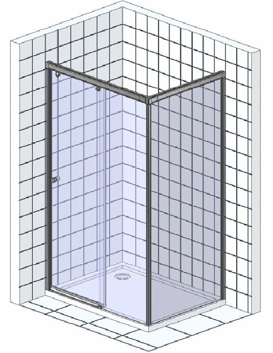 Душевой уголок Good Door Jazze WTW+SP-G-BR 110x80 - 2