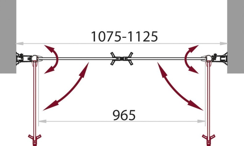Душевая дверь в нишу BelBagno Sela B 2 110 C Cr SELA-B-2-110-C-Cr - 2