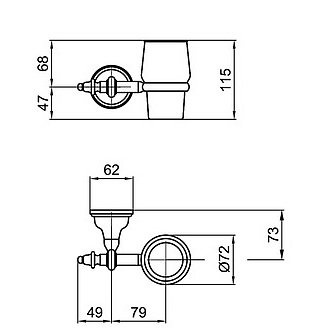 Стакан Webert Ottocento  AM500301065 - 1