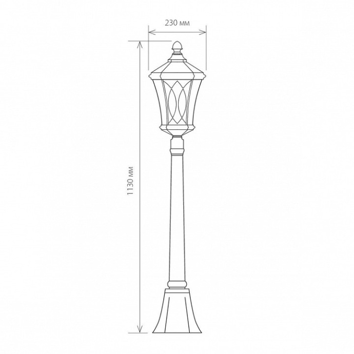 Наземный высокий светильник Elektrostandard Virgo GLXT-1450F - 2