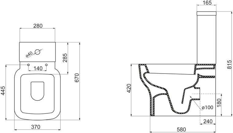 Унитаз-компакт BelBagno Vaso BB127CP - 5