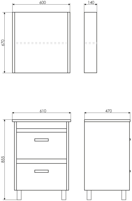 Мебель для ванной Comforty Тулуза 60 сосна лоредо - 5