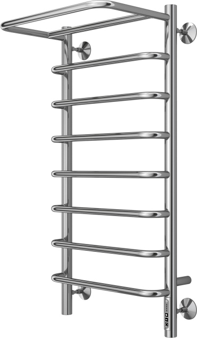 Электрический полотенцесушитель Terminus Полка П8 400х850 с полкой Хром 4670078531445 - 1