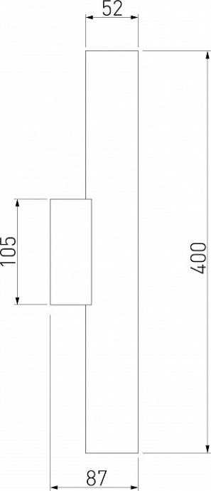 Настенный светодиодный светильник Elektrostandard Langer 40123/LED матовое золото a061983 - 1