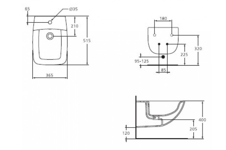 Биде подвесное Ideal Standard Cantica  W806501 - 2