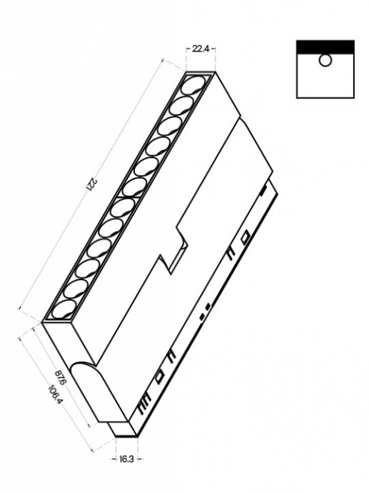 Накладной светильник Maytoni Points rot TR033-4-12W3K-M-DS-B - 1